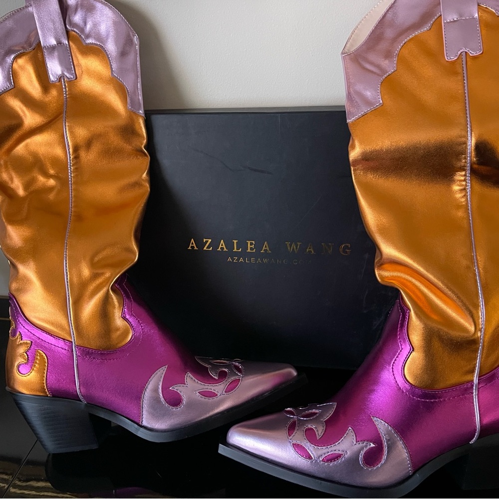 Azalea Wang Size 7 Hendrix Multi Women’s Boots